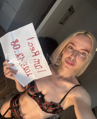 Photo escort girl Alina: the best escort service