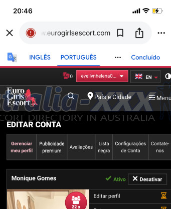 Photo escort girl Monique gomes: the best escort service